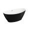 Акрилова ванна Mango чорний мат, 150 x 75 см